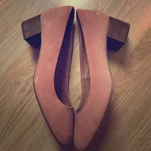 Madewell suede heels